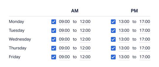 Work schedules